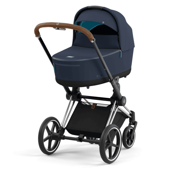 cybex PLATINUM Kombikinderwagen Priam Chrome Brown Dark Navy Conscious Collection babymarkt