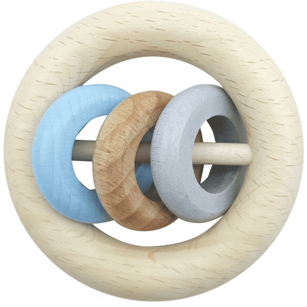 HESS Ronde rammelaar 3 Ringe blauw