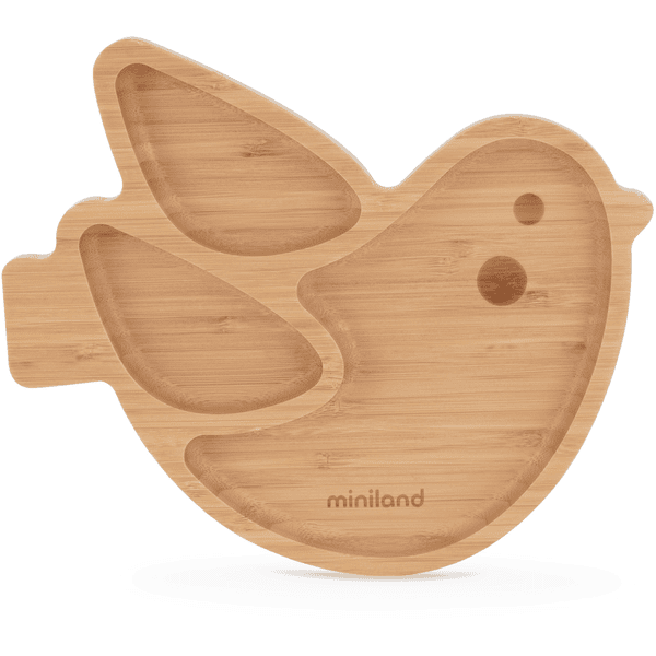 miniland Assiette enfant bois chick