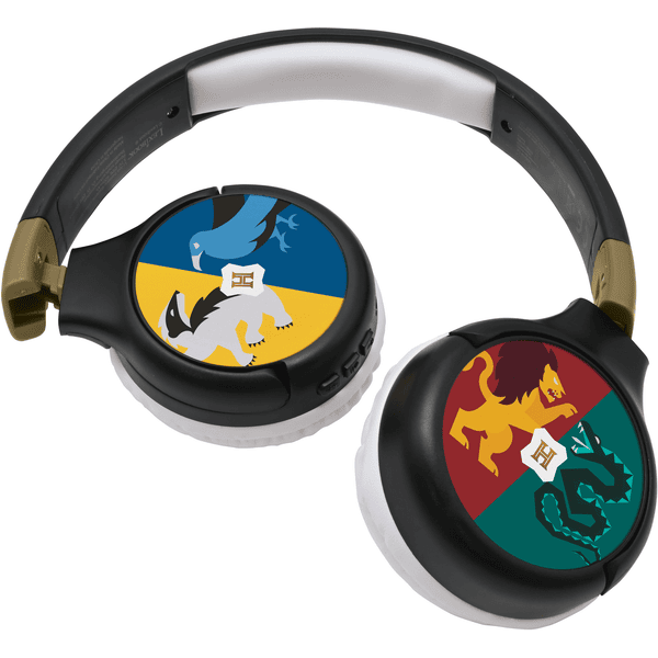 LEXIBOOK Harry Potter 2 w 1 Bluetooth® i połączenie kablowe, składane słuchawki z bezpieczną głośnością