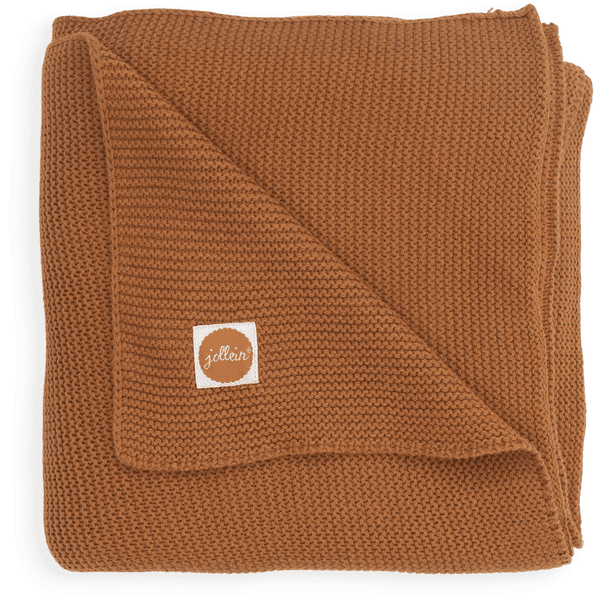 jollein pletená deka basic caramel 75 x 100cm