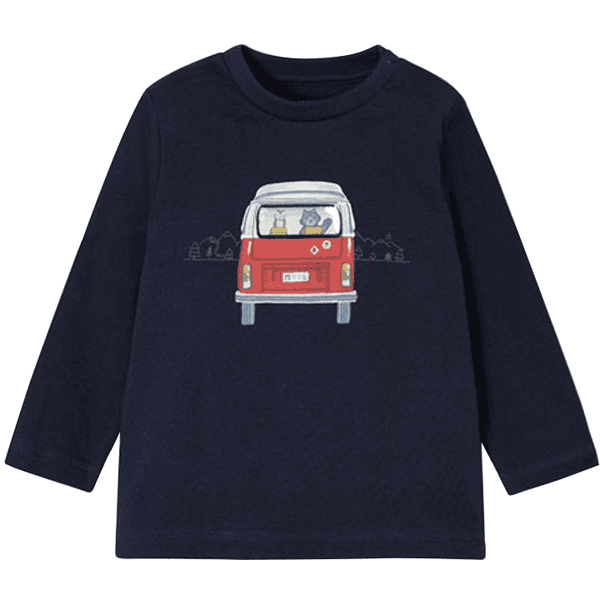 Mayoral Langarmshirt Bus dunkeblau