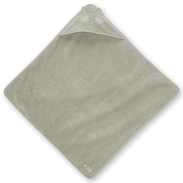 LITTLE  Badcape 80x80 cm Panda thee green 
