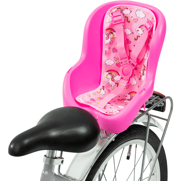 Selle de vélo en Silicone pour enfants,siège de cyclisme,coussin souple,avec  Rail en acier,ajouré et respirant - Type Pink