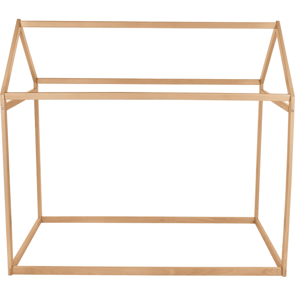 kindsgard Letto montessori a forma di casa - hjemly 70 x 140 cm naturale 