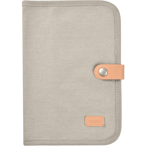 BEABA  ® Health Booklet Cover - kankaalle Pearl Grey