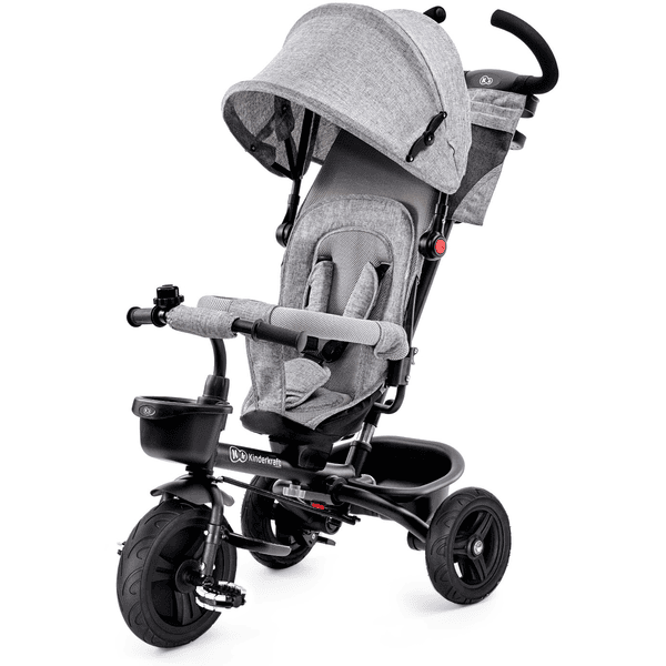 Kinderkraft Triciclo 6 en 1 Aveo, Gris malaquita 