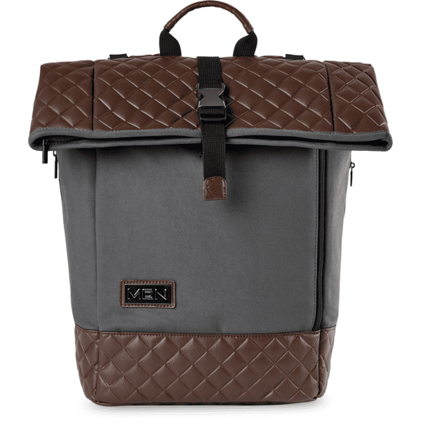 MOON Sac à langer dos Rolltop Premium anthracite