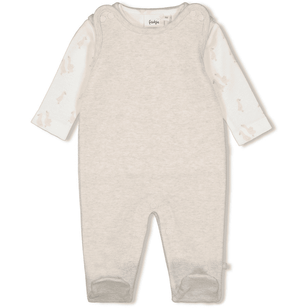 Feetje Strampler 2-tlg. Little Duck Offwhite melange