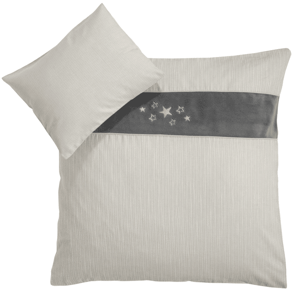 Be Be 's Collection Ropa de Cama Star Gris 80x80 cm