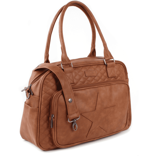 Kidzroom Luiertas Coloured Stars Diaper Bag cognac