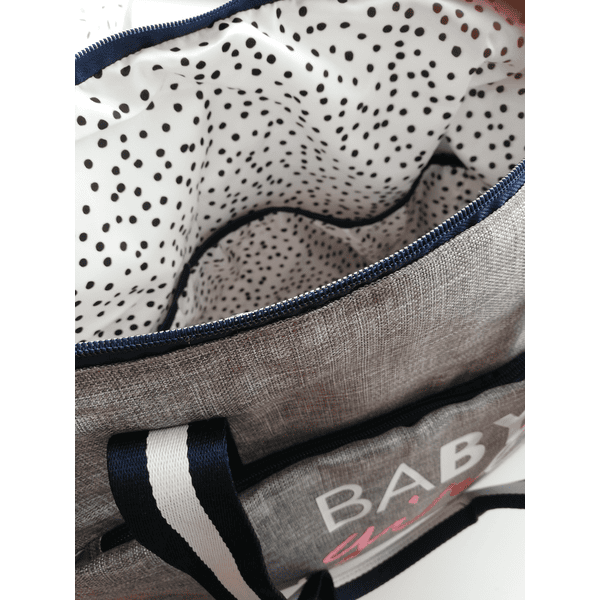 BABY ON BOARD Sac à langer Simply Duffle Baby Girl mélange gris
