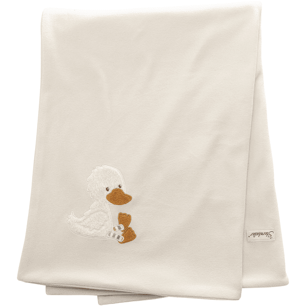 Sterntaler Schmusedecke Fleece Ente Edda ecru 100 x 75 cm