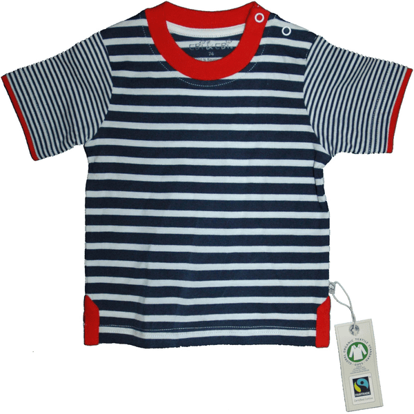 EBI & EBI Fairtrade T-skjorte stripete marine