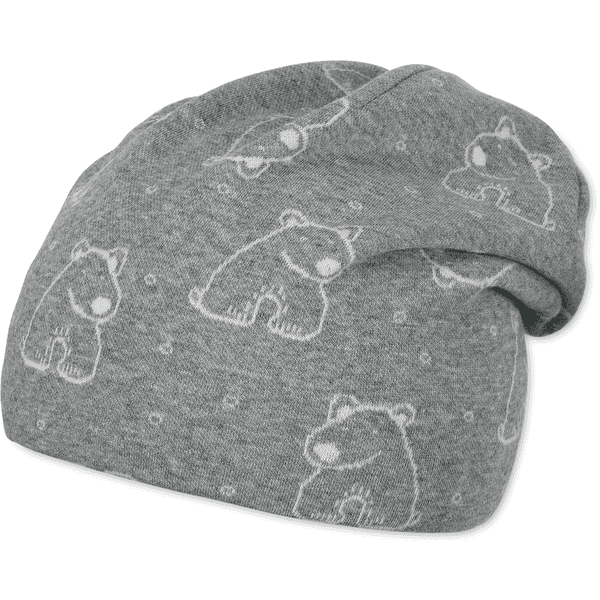 Sterntaler Slouch-Beanie silber melange