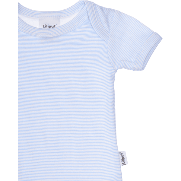 Liliput Kurzarm-Body hellblau gestreift | T-Shirts