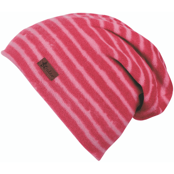 Sterntaler Slouch-Beanie Microfleece beerenrot