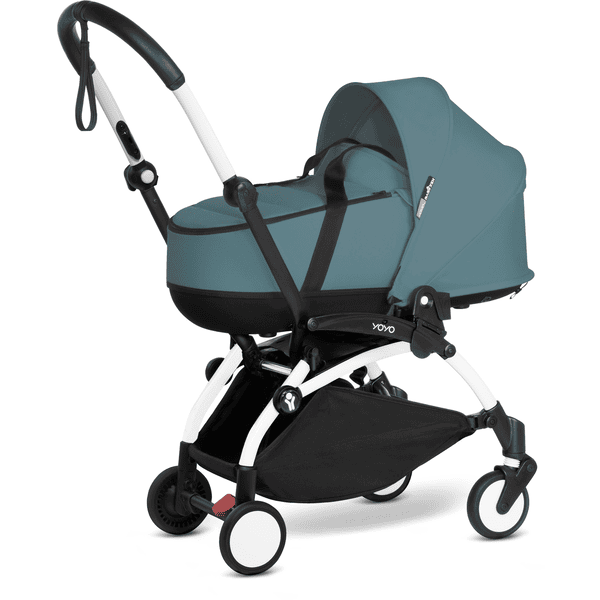 BABYZEN Kinderwagen YOYO2 0+ White mit Liegewanne Aqua