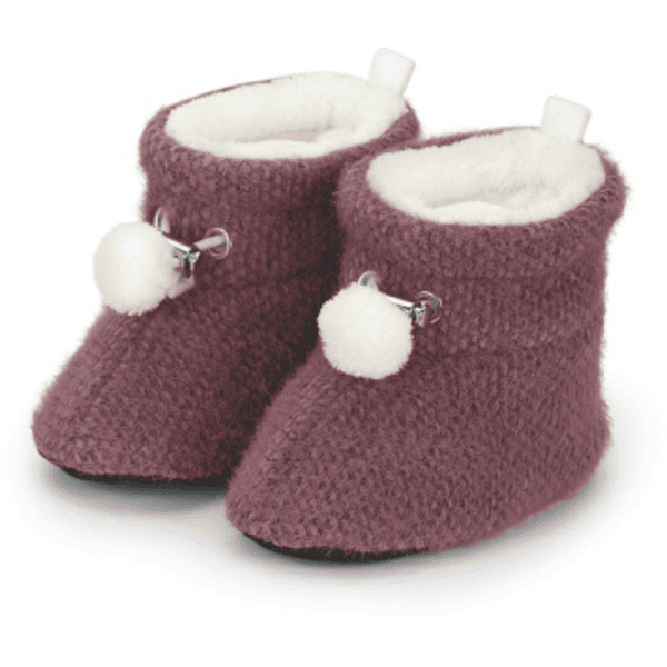 Sterntaler Babyschuh Bommel pink