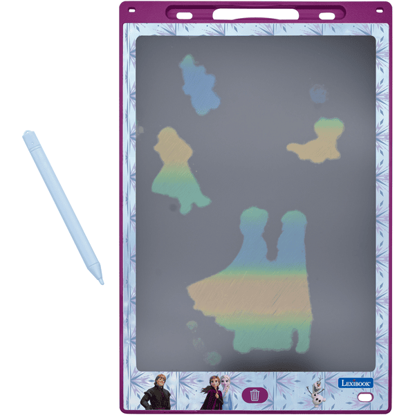 LEXIBOOK Ardoise enfant magique E-Ink La Reine des neiges Disney 8,5’’ pochoirs