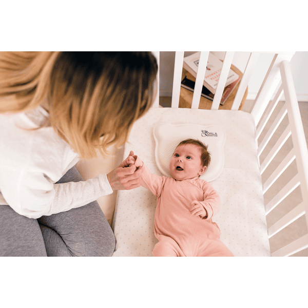KOALA BABYCARE ® Almohada para bebés desde 0 meses blanca 
