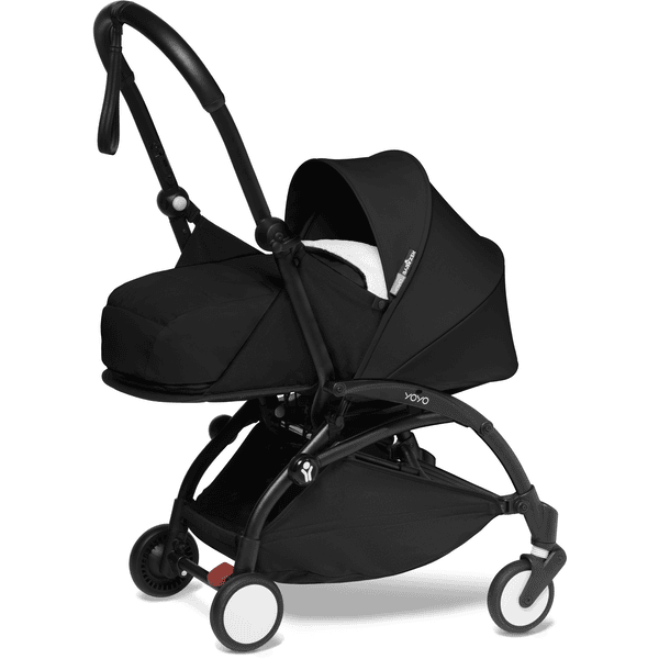 BABYZEN Kinderwagen YOYO2 0+ Black mit Neugeborenenaufsatz Black