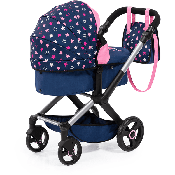 bayer Design Kombi-Puppenwagen Xeo Blau/Rosa