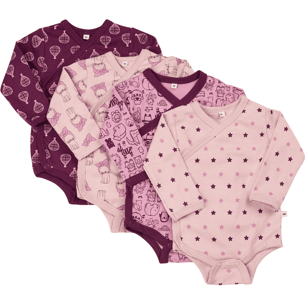 pippi Ympäröivä bodysuit 4-pack Lilac