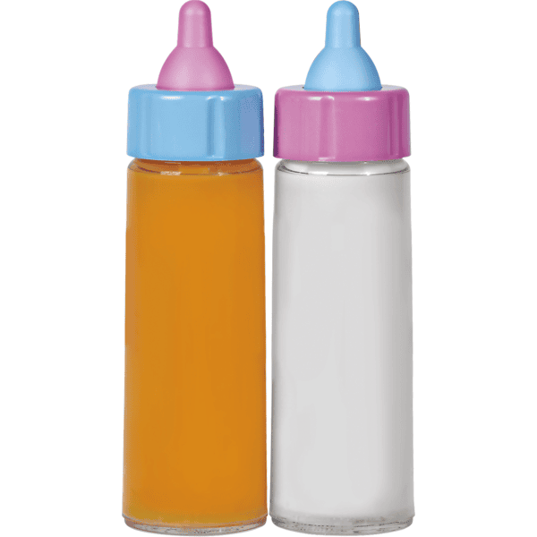 Bébé Poupée Bouteille en Plastique 2PCS Magique Bouteille Jouet Poupée  Biberon avec Sucette 