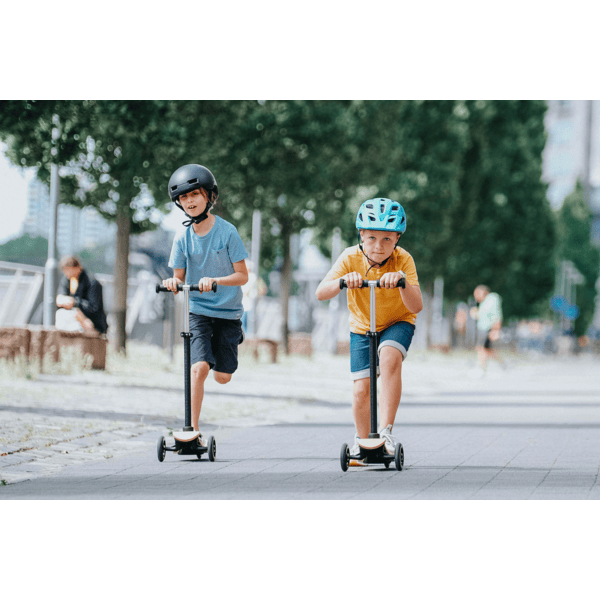 CROOZABOO Trottinette enfant 3 roues Boo bois black line