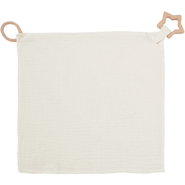 Nordic Coast Company Doudou mousseline de coton étoile naturel