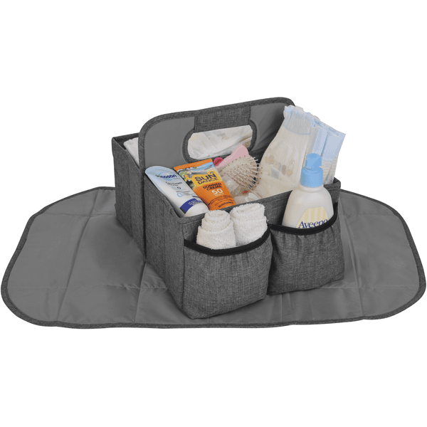 Altabebe Úložný box s přebalovací podložkou Baby Caddy Grey