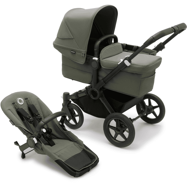 bugaboo Kombikinderwagen Donkey 5 Mono Complete Black/Forest Green