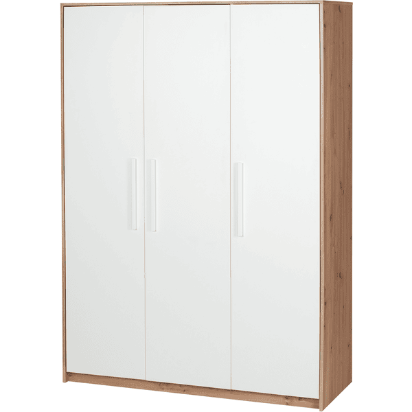 Schardt Armoire enfant 3 portes Pepe Artisan Oak bois blanc