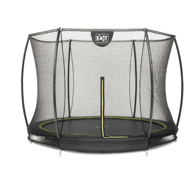 EXIT Silhouette inground trampoline ø244cm met veiligheidsnet - zwart
