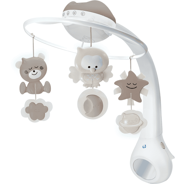 Infantino B kids® 3 in 1 Musikuro med drømmelampe, grå