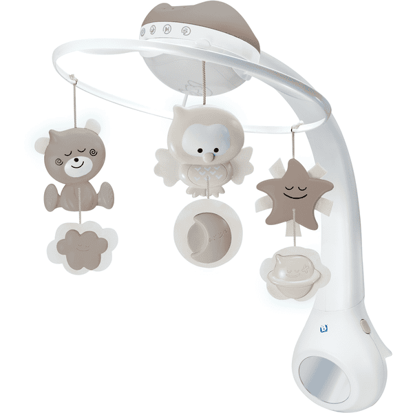 Infantino B kids® Giostrina musicale con luce 3 in 1, grigia