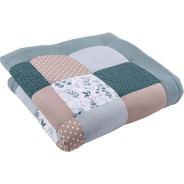 Ullenboom Tapis d'éveil matelas de parc bébé eucalyptus 120x120 cm 