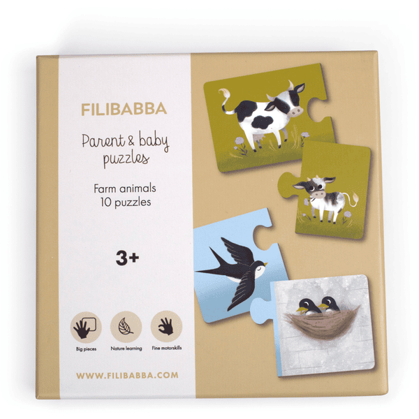 Filibabba  Puzzle per genitori e figli - Animali della fattoria