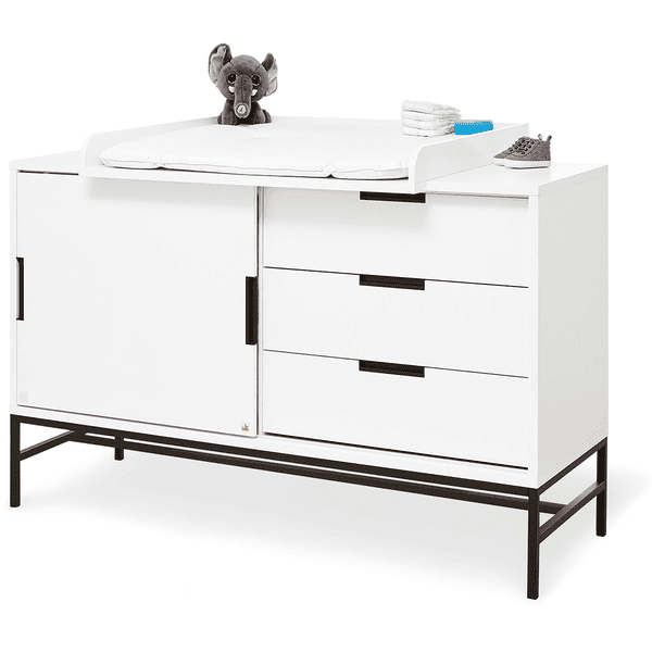 Pinolino Commode table à langer Steel blanc