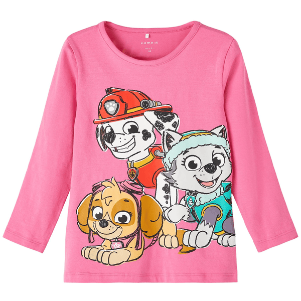 name it Paw Patrol Koszula z długim rękawem Nmfosina Sangria Sunset