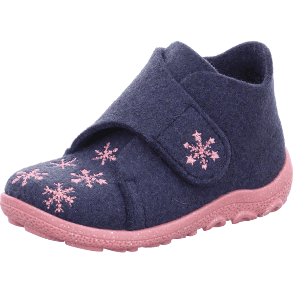 superfit Hausschuh Happy blau/pink (mittel)