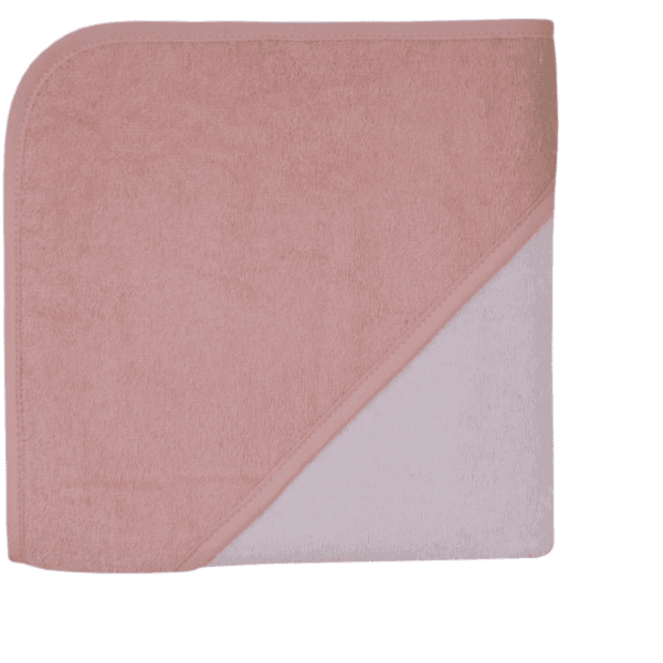 WÖRNER SÜDFRTTIER ensfarget badehåndkle med hette, laks-rosa-erika