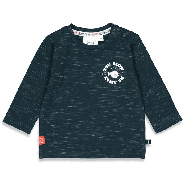 Feetje Langarmshirt Blub Club Marine Melange