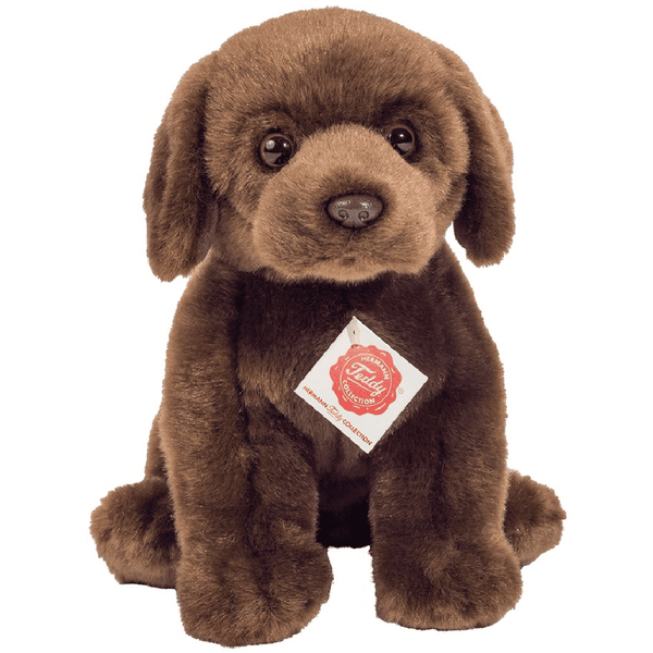 Teddy HERMANN ® Labrador seduto marrone scuro 25 cm