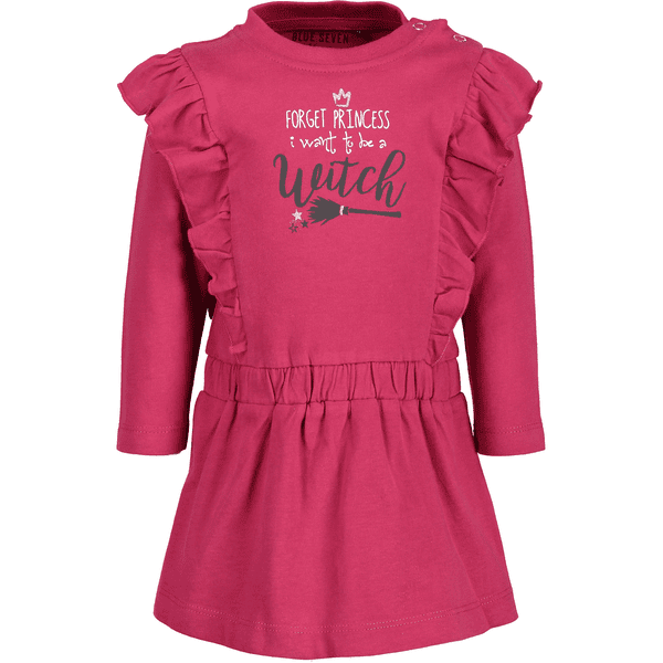 BLUE SEVEN Robe enfant mailles magenta