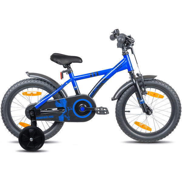 PROMETHEUS BICYCLES® Vélo enfant 16 pouces stabilisateurs bleu
