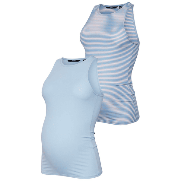 VERO MODA Top de grossesse pack de 2 VMMJILL Blue Bell