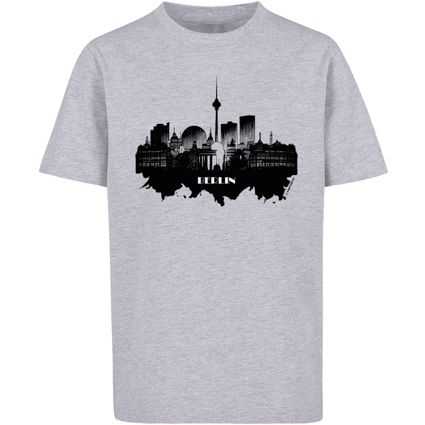 F4NT4STIC T-Shirt heather Cities Berlin Collection - skyline grey