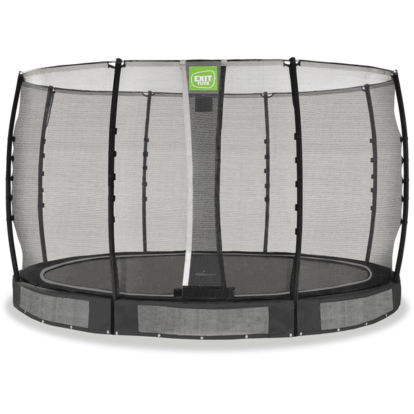 EXIT Allure Classic Bodentrampolin ø 366 cm mit Sicherheitsnetz, schwarz